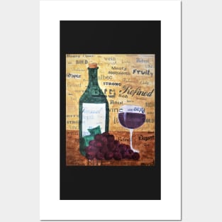 A Bottle of Red Posters and Art